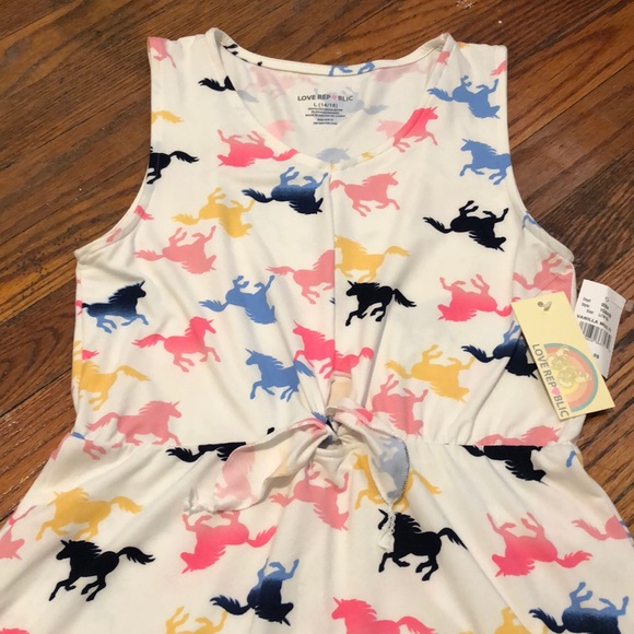 Girls L (14/16) Love Republic Unicorn Dress NWT - Picture 3 of 8
